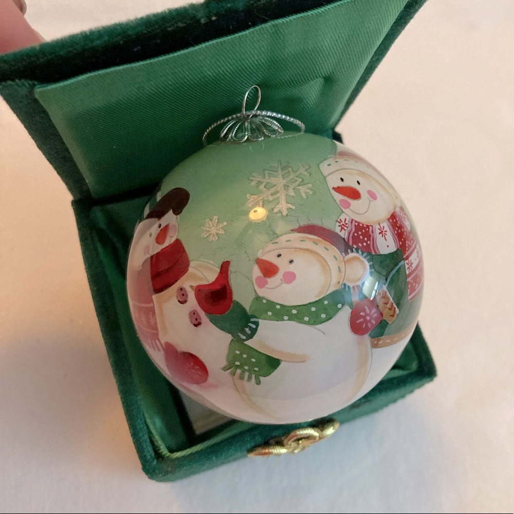 Li Bien Hand Blown Glass Christmas Ornament